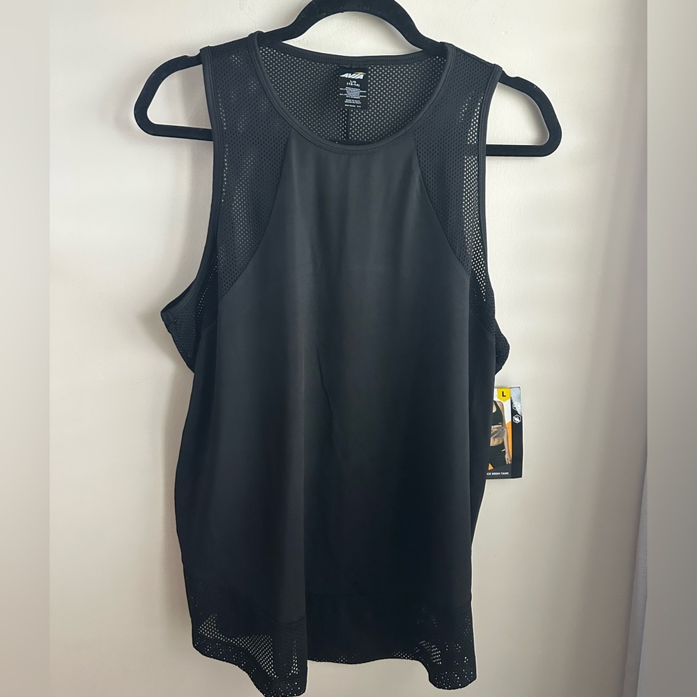AVIA LARGE BLACK SLEEVELESS TANK TOP